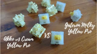 Gateron Milky Yellow Pro sound test [upl. by Lurlene]