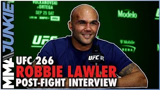 Robbie Lawler says Nick Diaz didnt quit Hes a warrior  UFC 266 [upl. by Lister33]