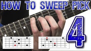 How to Sweep Pick 4  5String Arpeggios [upl. by Einnok358]