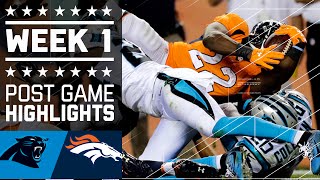 Panthers vs Broncos  NFL Week 1 Game Highlights [upl. by Nakhsa680]