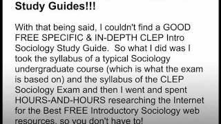 FREE Sociology CLEP Study Guides  Discover this Secret to PASS CLEP GUARANTEED  PT 23 [upl. by Bailie659]