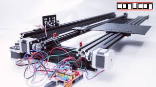 Referenzfahrt mit 3D CNC SchrittmotorSteuerung Dora UNO [upl. by Ainex83]