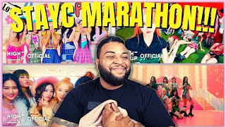 STAYC Marathon  ASAP RUN2U Stereotype amp BUBBLE MV Reaction [upl. by Esoj]