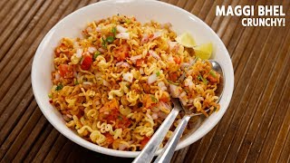 Maggi Bhel Recipe  Instant 5 Minute Snack Noodles CookingShooking [upl. by Ecylahs207]