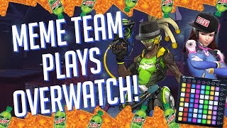 Meme Team Plays OVERWATCH DUO Soundboard Pranks in Competitive Feat BumbleDJ [upl. by Kelsy]