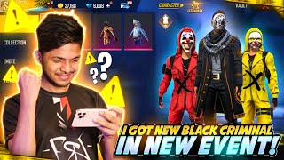 I Got New Black Criminal Bundle 🤯 End Of Red Criminal Bundle 🤯 Garena Free Fire [upl. by Emilee]