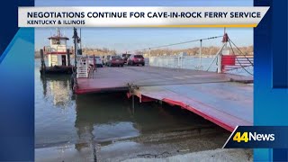 Negotiations continue for CaveInRock Ferry service [upl. by Aiuqram]