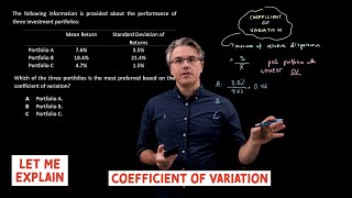 Coefficient of variation for the CFA Level 1 exam [upl. by Nyltak]