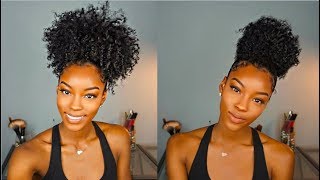 HOW TO CURLY BUN amp CURLY PINEAPPLE [upl. by Bowerman]