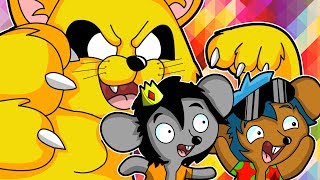 LOS RATONES TROLLINO Y TIMBA 🐭 VS GATO MIKECRACK 🐱 [upl. by Prissie]