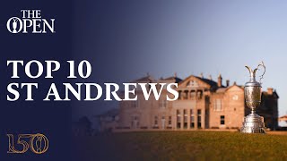 Top 10 GREATEST Moments from The Open Championship at St Andrews [upl. by Jacy935]