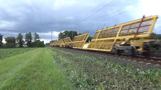 EBM Cargo 140 0704 mit Weichentransportwagen bei Bruchköbel [upl. by Thorfinn]