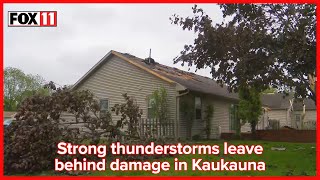 Storm damage in Kaukauna [upl. by Ahsiekin]