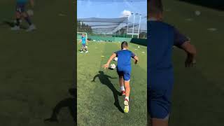 Play with friends football skill ⚽varlivideo footballskill footballtechnique footballkhel [upl. by Eerbua]