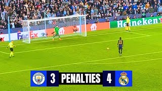 Real Madrid vs Manchester City 43 Full Penalty Shootout  Reactions amp Celebrations  UCL 2024 [upl. by Ramahs]