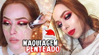 MUITO PODER PARA O NATALANO NOVO ♥ MAQUIAGEM  PENTEADO [upl. by Eizzo815]