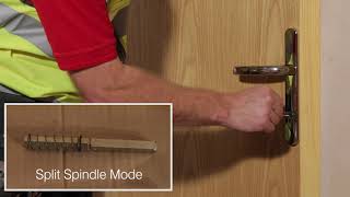 Premdor  SoundSecure Doorset  How to fit and operate the split amp solid spindle options [upl. by Beverley]