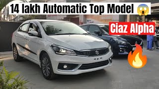 Pehli 4 Star Rating Car  2023 Ciaz Alpha Automatic  Detailed Rivew Price Features dcarsinfo [upl. by Ahsinirt]