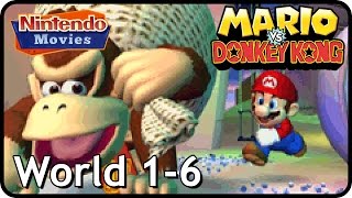 Mario vs Donkey Kong  World 1  6  100 Walkthrough [upl. by Guyer46]