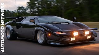 Lamborghini Celebrates 45th Anniversary of Iconic Countach LP 400 S from quotThe Cannonball Runquot [upl. by Rainwater]