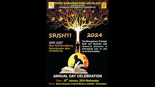 🔴 Live  Srishti 2024  Shree Narayana Guru Vidhyalaya  EM Annual Day Celebration  10 Jan 2024 [upl. by Sedaiuqlem]