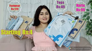 Rs99 Dress Rs49 Top🔥 Shopsy Haul Start Rs4 Only  Cheapest Shopsy Haul  Shopsy By Flipkart [upl. by Bryna154]