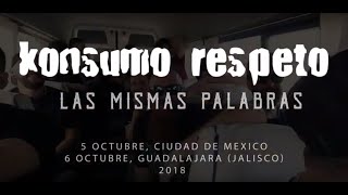 Konsumo Respeto  quotLas mismas palabrasquot Gira Latinoamérica Capítulo 14 MÉXICO [upl. by Erena126]