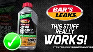 Bar Leaks  Block Seal Head Gasket Sealant This is Effective [upl. by Akinajnat]