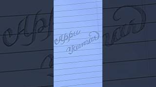 How to write English capital letter cursive writing A to Z  cursive handwriting practice [upl. by Delmore670]