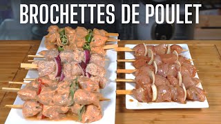 4 RECETTES DE BROCHETTES DE POULET  BARBECUE IS LOVE [upl. by Dall333]