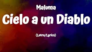 Maluma  Cielo a un Diablo LyricsLetra [upl. by Herzberg]