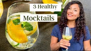 3 easy amp healthy mocktail recipes  Nonalcoholic cocktails [upl. by Nadiya]