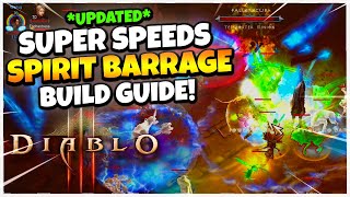 Diablo 3 SUPER SPEEDS SPIRIT BARRAGE Witch Doctor Build Guide Season 28 [upl. by Lirret]