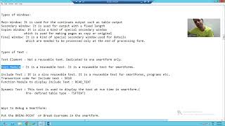 24  Smartforms Types of Text  Introduction and Text Element [upl. by Eceinhoj]