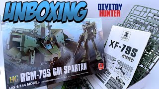 UNBOXING GM SPARTAN RGM79S HG 1144 XFS YOUTUBE YOUTUBEFEED PLAMO XFS GUNDAM GUNPLA SPARTAN [upl. by Heywood]