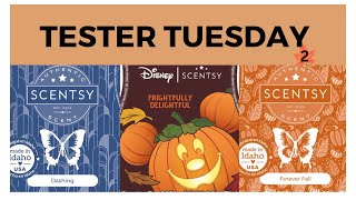 Tester Tuesday NEW Pt 2 Fall Winter  Dashing Disney Frightfully Delightful amp Forever Fall Scentsy [upl. by Kcired]