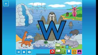 Letterland Alphabet Phonics Sounds Songs Shapes Writing  Letter W  Walter Walrus [upl. by Burleigh]