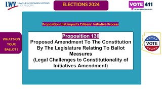 2024 Whats on Your ballot  Proposition 136 [upl. by Chadd]