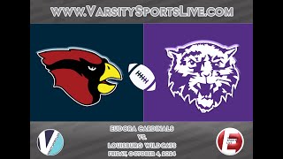 Eudora Cardinals vs Louisburg Wildcats Football 1042024 [upl. by Etireuqram]