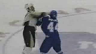 Paul Bissonnette vs Ryan Hollweg Sep 26 2008 [upl. by Yrffoeg]