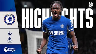 Chelsea 20 Tottenham  CHALOBAH amp JACKSON headers sink Spurs  HIGHLIGHTS  PL 2324 [upl. by Zanlog]