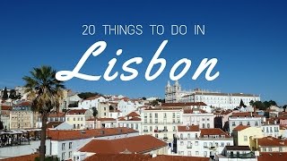 LISBON TRAVEL GUIDE  Top 20 things to do in Lisbon Portugal [upl. by Ecnerat]