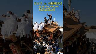 4年ぶり開催 【大阪イベント】地車 in 大阪城2023 だんじり31台集結！ [upl. by Nothgiel]