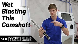 Were Vapor Blasting a Cam Shaft to Perfection V6 Mustang Motor Restoration [upl. by Eugen]