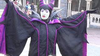 Special Disney Characters at Heroes amp Villains Alley  Disney FanDaze Disneyland Paris 2018 [upl. by Lurette]