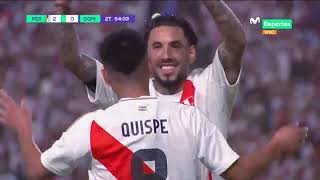 PERÚ vs R DOMINICANA PIERO QUISPE marcó el tercer gol del partido  AMISTOSO INTERNACIONAL 🇵🇪⚽️🇩🇴 [upl. by Ecirtaed858]