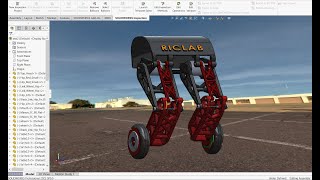 Ascento 3D Solidworks  SelfBalancing WheeledLeg Robot [upl. by Eisen]