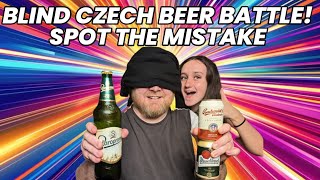 Blind Czech Beer Battle Staropramen VS Pilsner urquel VS Budvar Watch till end Carla messed up 😂 [upl. by Margy]