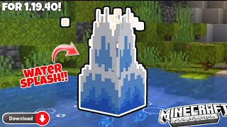 Water splash in minecraft pe water splash addon for minecraft pocket edition 11940 heroXyt [upl. by Frederica]