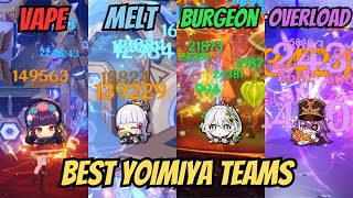 8 BEST  STRONGEST C0 YOIMIYA TEAMS  Spiral Abyss Showcase  Guide  Genshin Impact [upl. by Nayarb]